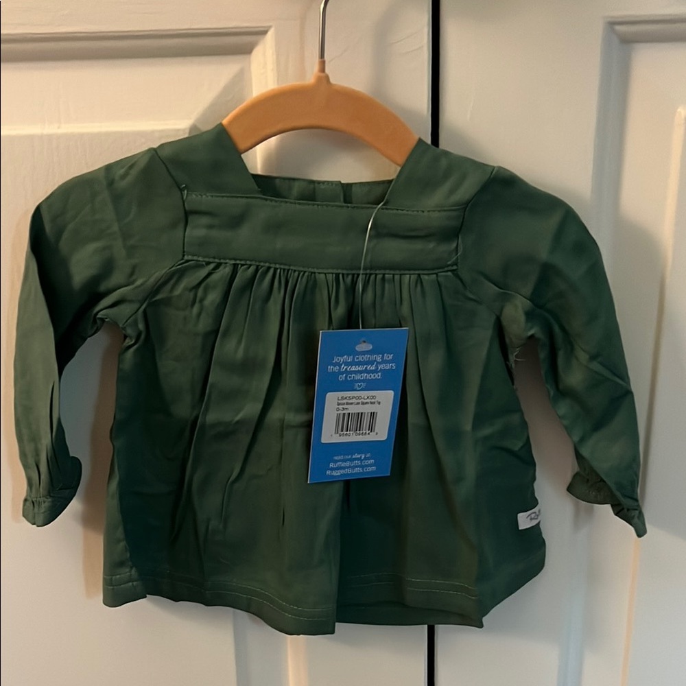 Ruffle Butts Long-Sleeve Peasant Top - NWT